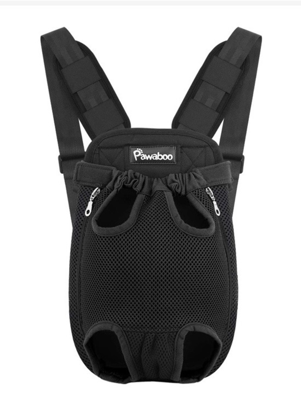 Pawaboo Black Front Pet Carrier Backpack - Hands-Free Dog Carrier
